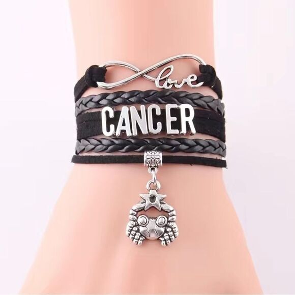 2/$20 ⭐️ 3/$25 | New Zodiac Infinity Leather Bracelets - Multiple Available - Picture 3 of 10